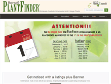 Tablet Screenshot of plantfinder.com